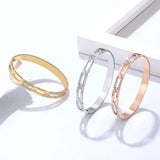 Zircon Chain Shape Bracelet Stainless Steel Woman Bangle Jewelry