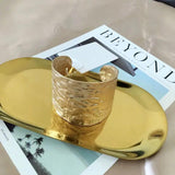 Irregular Golden Charm Bangles For Women