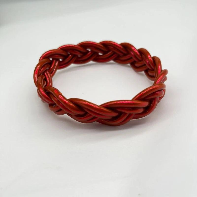 Bilandi Weave Bracelet Colorful Silicon Bangles for Women