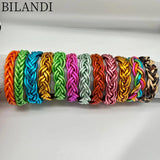 Bilandi Weave Bracelet Colorful Silicon Bangles for Women
