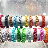 Bilandi Weave Bracelet Colorful Silicon Bangles for Women