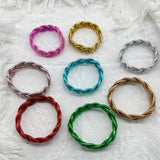 Bilandi Weave Bracelet Colorful Silicon Bangles for Women