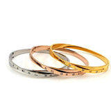 Cross Crystal Stainless Steel Bangles Bracelet Roman Numerals Jewelry B014