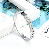Crystal Chain Stainless Steel Bracelet Lady Love Bangle