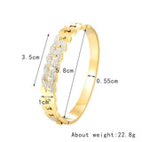 Crystal Chain Stainless Steel Bracelet Lady Love Bangle