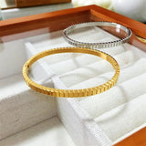 Punk Silver Bangles Stainless Steel Metal Bracelets Bohemian Jewelry