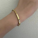 Punk Silver Bangles Stainless Steel Metal Bracelets Bohemian Jewelry