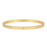 Zircon Star Inlaid Stainless Steel Bracelet for Women