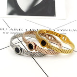 Roman Digital Round Bracelet Tide Female Titanium Steel Bracelet