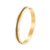 Punk Style Half Circle Chain Stainless Steel Round Bracelet