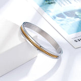Punk Style Half Circle Chain Stainless Steel Round Bracelet