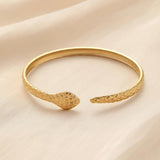 316L Stainless Steel Snake Shaped Bangle for Women