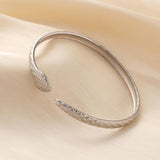 316L Stainless Steel Snake Shaped Bangle for Women