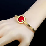 MSX Stainless Steel Bangles Titanium Love Bangles