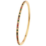 Crystal Cuff Bracelets for Women CZ Colorful Jewelry