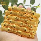 24k Plated Indian Bangles For Women Dubai African Jewelry Bracelets