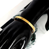 Titanium Stainless Steel CZ Cuff Charm Bracelet Women