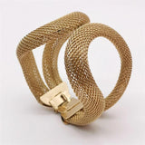 Bohemian Weave Golden Bangles Charm Bracelets Girl Snake Bracelet