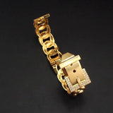 Women Belt Bracelets Rhinestone Charm Cuff Bangles