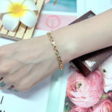 European Geometric Joint Bangle Stainless Steel Infinite 8 Shape Cuff Bracelet