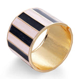 Punk Dripping Oil Alloy Cuff Bangles Bracelets For Women