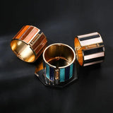 Punk Dripping Oil Alloy Cuff Bangles Bracelets For Women