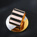 Punk Dripping Oil Alloy Cuff Bangles Bracelets For Women