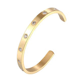 Hot Sell Zircon Cuff Love Bangle Top Jewelry Bracelet