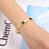 Hot Sell Zircon Cuff Love Bangle Top Jewelry Bracelet