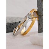 Snake Shell Stainless Steel 18K Bracelet Bangle Women Waterproof Charm Jewelry
