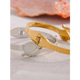 Snake Shell Stainless Steel 18K Bracelet Bangle Women Waterproof Charm Jewelry