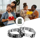 Custom Engraved Name Photo Bracelet for Men