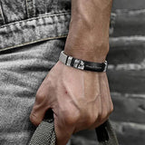 Custom Engraved Name Photo Bracelet for Men