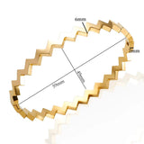 Wave Pattern Stainless Steel Bangles Summer Beach Party Couple Jewelry