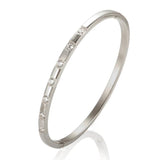 Zircon Inlaid Stainless Steel Bracelets for Women Men