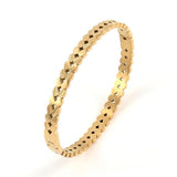316L Stainless Steel Leaves Bangle Bracelet Metalic Golden 18 K Cuff Bracelet