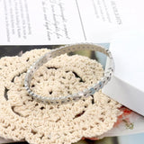 316L Stainless Steel Leaves Bangle Bracelet Metalic Golden 18 K Cuff Bracelet