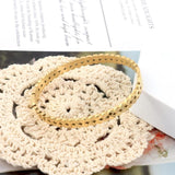 316L Stainless Steel Leaves Bangle Bracelet Metalic Golden 18 K Cuff Bracelet