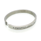 Stainless Steel Lover Bracelets & Bangles Square Crystal Gift Women/Men