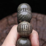 Natural Ebony Bead Bracelet Tibetan Buddhist 20mm Meditation Rosary