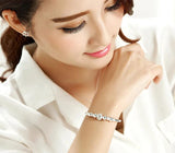 Silver Lucky Charm Bracelet Cuff - Women Bangles Jewelry