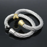 Stainless Steel Bracelets Bangles Smooth Metal Accessories