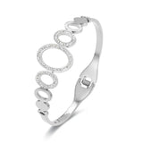 Stainless Steel CZ Circle Bangles Wedding