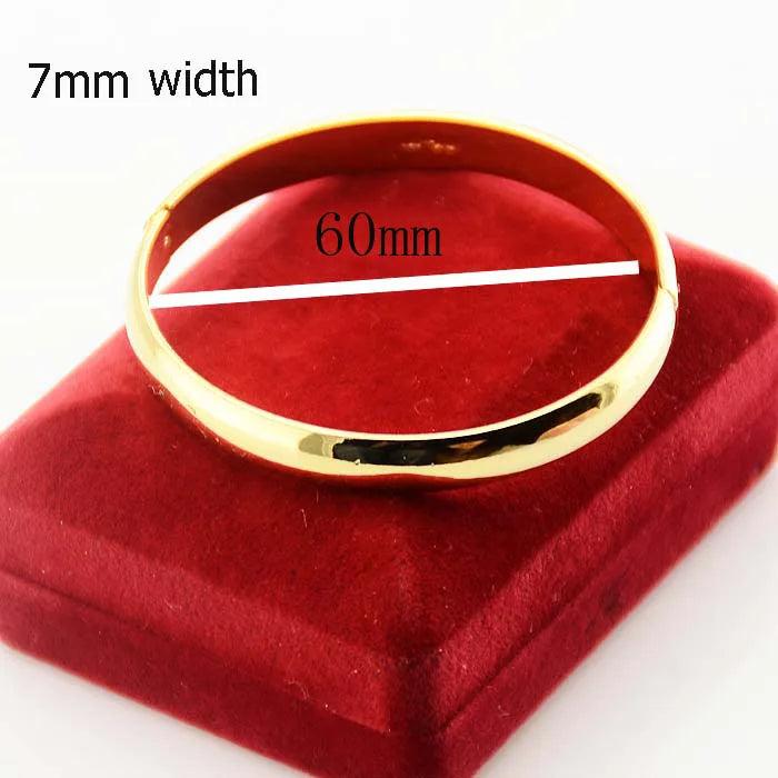 7mm 10mm Women's Girls Bangles Openable Bracelets