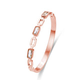 Crystal Bracelets Stainless Steel Bangles Jewelry