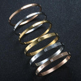 Cz Inlay Crystal Couple Lover Bracelets, 4mm/6mm Width, Wedding Gift