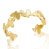 Butterfly Bangle Bracelet Stainless Steel Water Proof Bangles