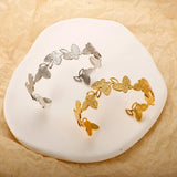 Butterfly Bangle Bracelet Stainless Steel Water Proof Bangles