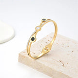Crystal Roman Numeral Shell Bangle Jewelry