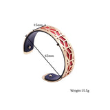 15MM Wemarchjuly Hollow Out Reversible Bracelet Femme Bijoux
